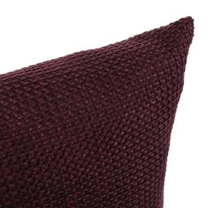 Housses de coussin Dallas Fibres synthétiques - Rouge foncé - 50 x 50 cm