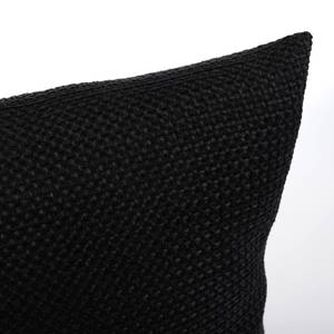 Housses de coussin Dallas Fibres synthétiques - Noir - 40 x 40 cm