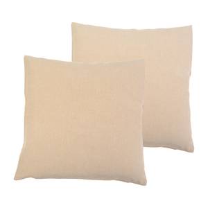 Kissenbezug Milano (2er-Set) Kunstfaser - Beige - 50 x 50 cm