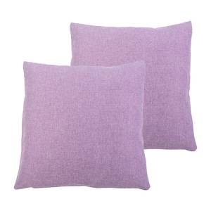 Housses de coussin Milano Fibres synthétiques - Lilas - 40 x 40 cm