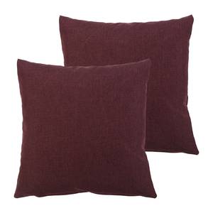 Housses de coussin Milano Fibres synthétiques - Bordeaux - 40 x 40 cm