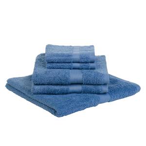 Serviettes New York (lot de 5) Coton - Bleu jean