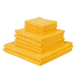 Serviettes Sylt (lot de 10) Coton - Jaune doré