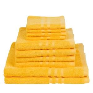 Serviettes Sylt (lot de 10) Coton - Jaune doré