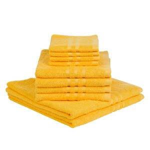 Set handdoeken Sylt (10-delig) Katoen - Goudgeel