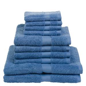 Set handdoeken New York (10-delig) Katoen - Jeansblauw