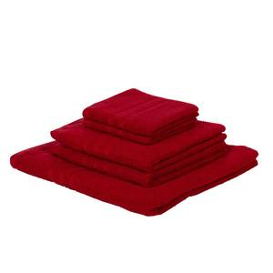 Serviettes Sylt (lot de 5) Coton - Rouge foncé