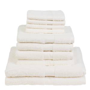 Set handdoeken New York (10-delig) Katoen - Vintage wit
