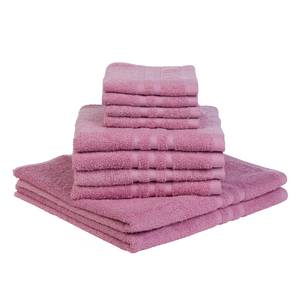 Set handdoeken Sylt (10-delig) Katoen - Roze