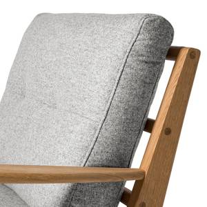 Fauteuil TIMON Geweven stof Inze: Lichtgrijs