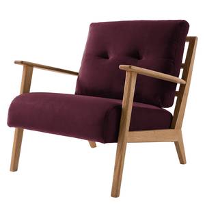 Fauteuil TIMON Velours Shyla: Paars