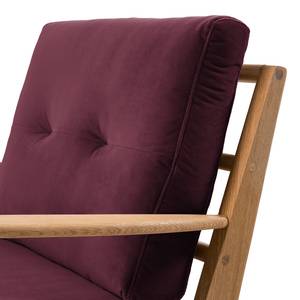 Fauteuil TIMON Velours Shyla: Paars