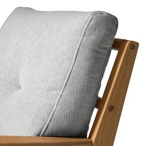 Fauteuil TIMON Geweven stof Saia: Lichtgrijs