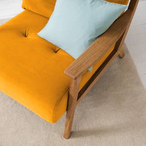 Fauteuil TIMON Velours Shyla: Jaune moutarde