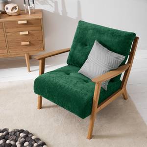 Fauteuil Timon III Tissu Mohs : Vert bouteille