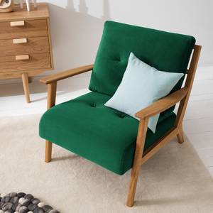 Fauteuil TIMON Velours Shyla: Donkergroen