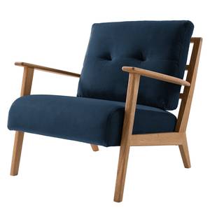 Fauteuil TIMON Velours Shyla: Bleu foncé