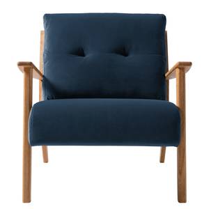 Fauteuil TIMON Velours Shyla: Bleu foncé