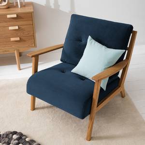 Fauteuil TIMON Velours Shyla: Bleu foncé