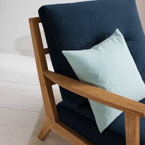 Fauteuil TIMON Velours Shyla: Bleu foncé