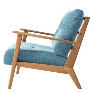 Fauteuil Timon III Stof Mohs: Hemelsblauw