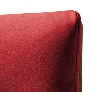 Fauteuil TIMON Cuir véritable Neka : Rouge