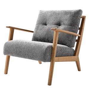 Fauteuil Timon III Stof Mohs: Donkergrijs