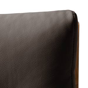 Fauteuil TIMON Cuir véritable Neka : Marron foncé