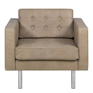 Fauteuil Chelsea IV Cuir - Cuir véritable Custo : Gris clair - Cylindre