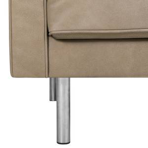 Fauteuil Chelsea IV Cuir - Cuir véritable Custo : Gris clair - Cylindre