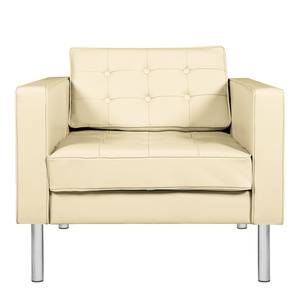 Fauteuil Chelsea IV Cuir - Cuir véritable Lasde : Crème - Cylindre