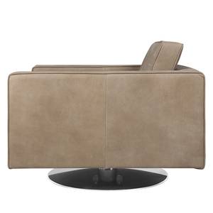 Fauteuil pivotant Chelsea IV Cuir - Cuir véritable Custo : Gris clair