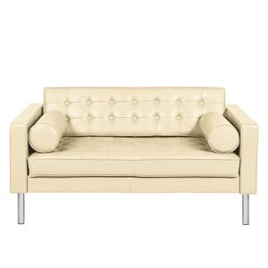 Sofa Chelsea IV (2-Sitzer) Echtleder - Echtleder Lasde: Creme - Zylinder