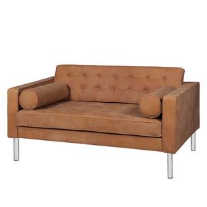 Sofa Chelsea IV (2-Sitzer) Echtleder - Echtleder Custo: Braun - Zylinder