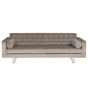 Sofa Chelsea III (3-Sitzer) Microfaser - Stoff Tond: Hellgrau - Kufen