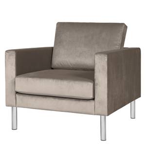 Fauteuil Portobello III Microvezel - Stof Tond: Lichtgrijs - Cilinder