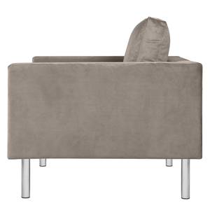 Fauteuil Portobello III Microfibre - Tissu Tond : Gris clair - Cylindre