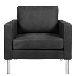 Fauteuil Portobello IV Leer - Leer Custo: Zwart - Cilinder