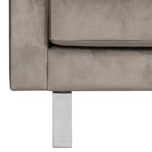 Fauteuil Portobello III Microfibre - Tissu Tond : Gris clair - Luge