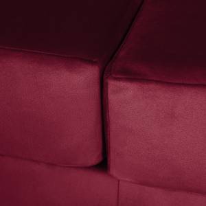 Sofa Portobello III (3-Sitzer) Samt - Stoff Tond: Bordeaux - Eckig