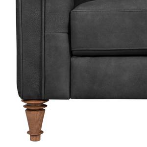 Fauteuil Buckingham IV Cuir - Cuir véritable Custo : Noir