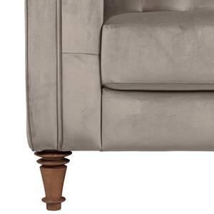 Fauteuil Buckingham III Microvezel - Stof Tond: Lichtgrijs