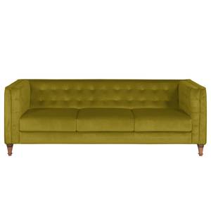 Sofa Buckingham III (3-Sitzer) Microfaser - Stoff Tond: Grün