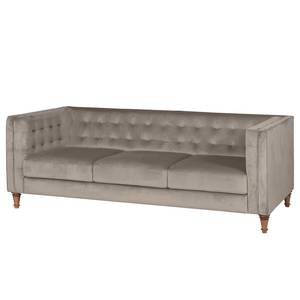 Sofa Buckingham III (3-Sitzer) Microfaser - Stoff Tond: Hellgrau