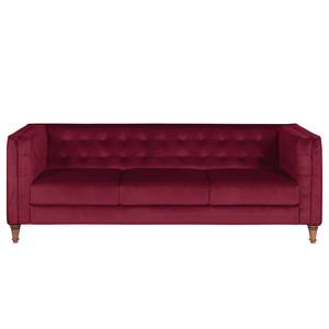 Sofa Buckingham III (3-Sitzer) Microfaser - Stoff Tond: Bordeaux