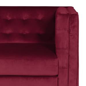 Sofa Buckingham III (3-Sitzer) Microfaser - Stoff Tond: Bordeaux