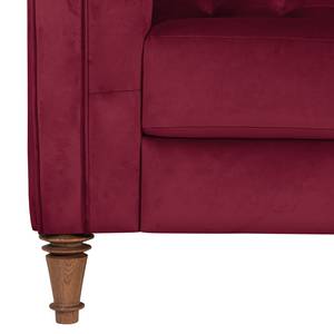 Sofa Buckingham III (3-Sitzer) Microfaser - Stoff Tond: Bordeaux