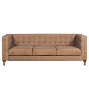 Sofa Buckingham IV (3-Sitzer) Leder - Echtleder Custo: Hellbraun