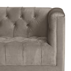 Sofa Grand II (2-Sitzer) Samt - Stoff Tond: Hellgrau