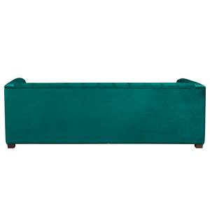 Sofa Grand II (3-Sitzer) Samt - Stoff Tond: Petrol